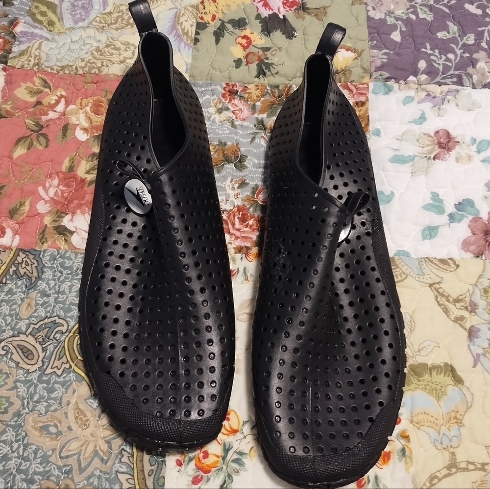 Speedo Black Perforated Water Shoes
